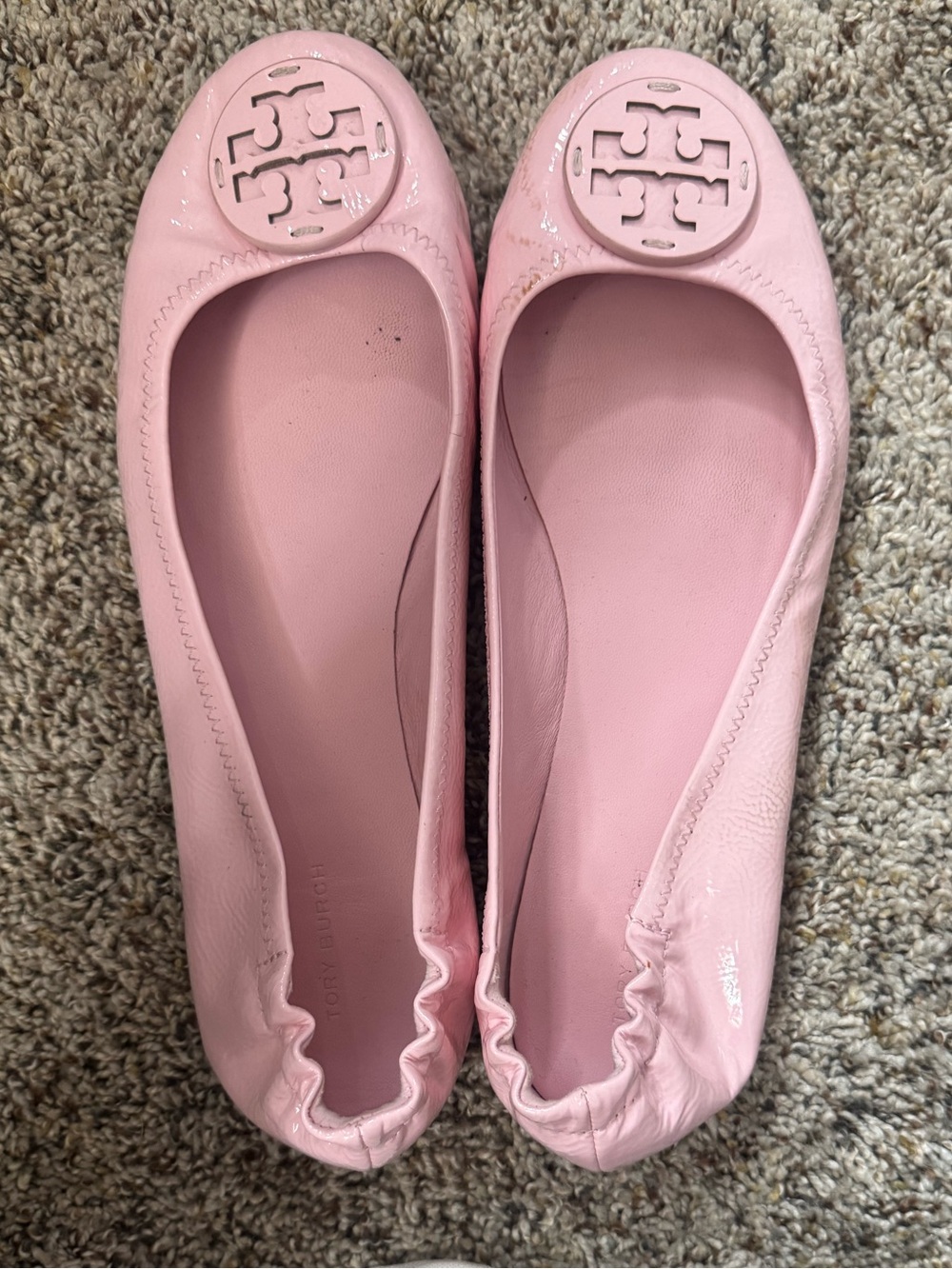 Tory Burch Minnie Travel Ballet Flat (Pale Pink)